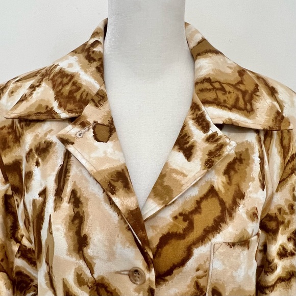 Vintage Ron Leal Animal Print Cropped Jacket - Picture 2 of 11